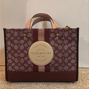 Coach Purple and Pink Satchel